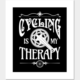 Cycling Is My Therapy Posters and Art